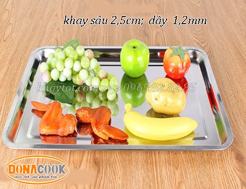 khay inox đựng thực phẩm