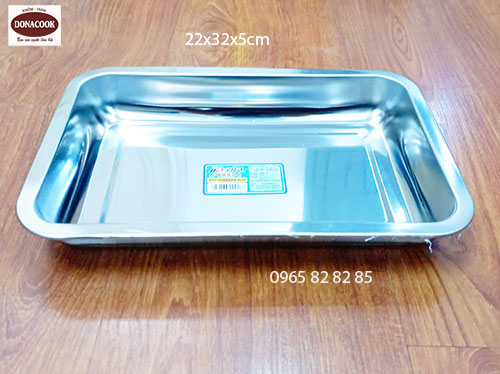 khay inox 22x32x5cm
