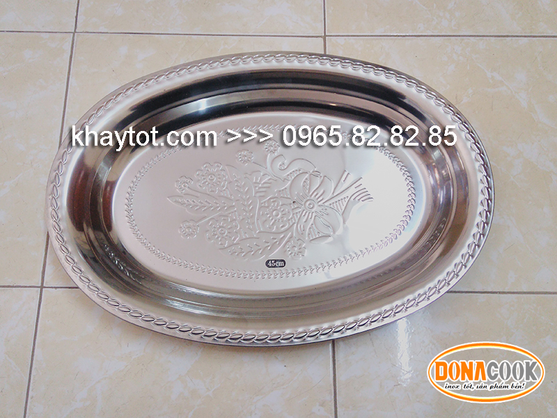 khay inox hấp cá