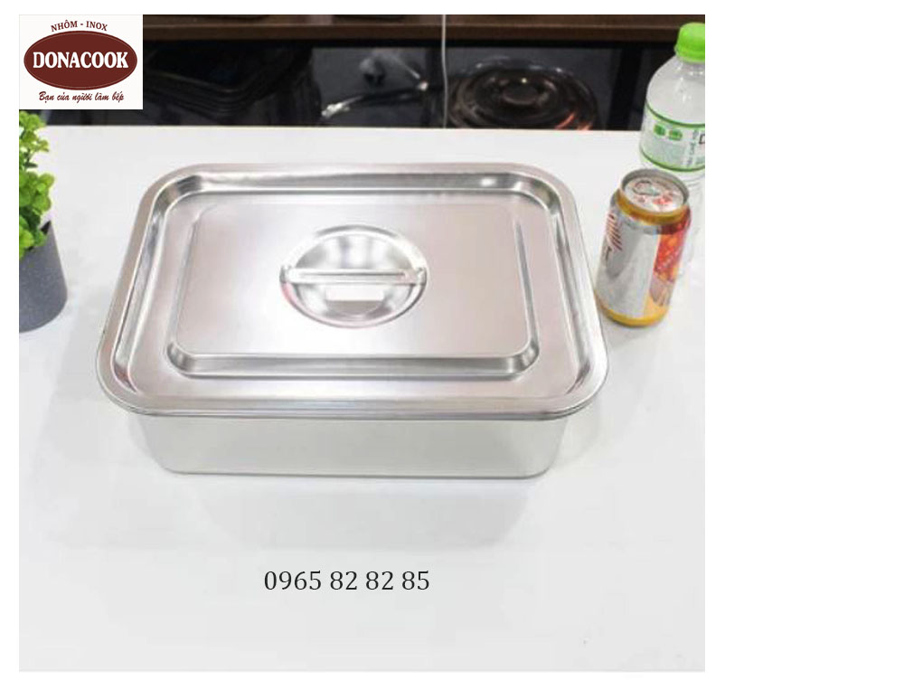 khay inox 32x22x10cm