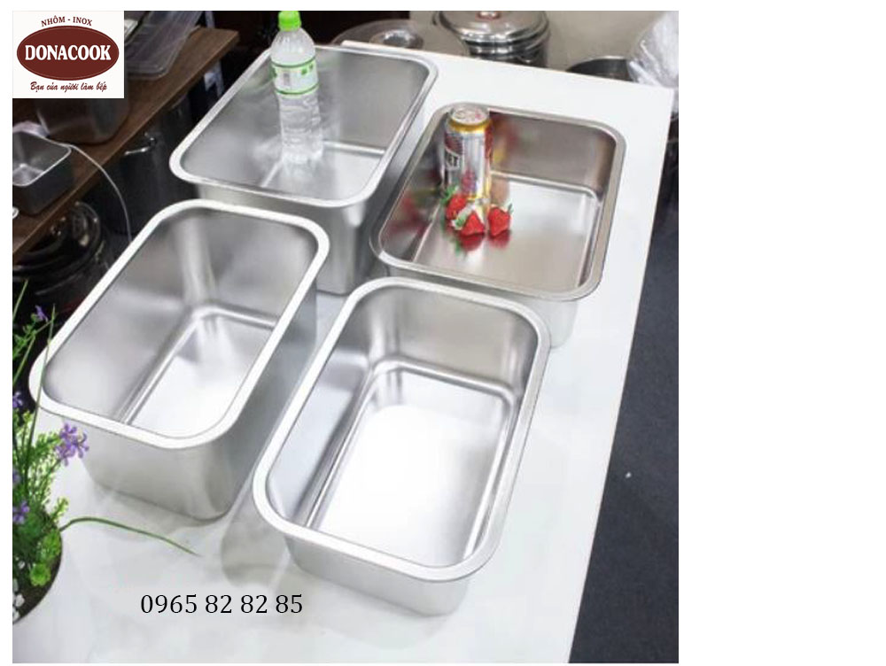 khay inox đựng thực phẩm 36x27x10cm