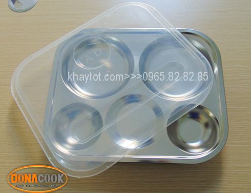 khay cơm inox 5 ngăn
