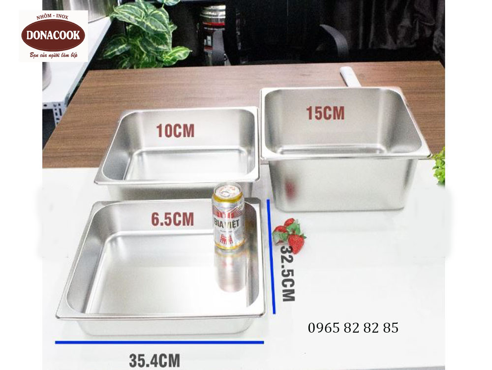 kHAY INOX GN 2/3 ĐỰNG ĐỒ