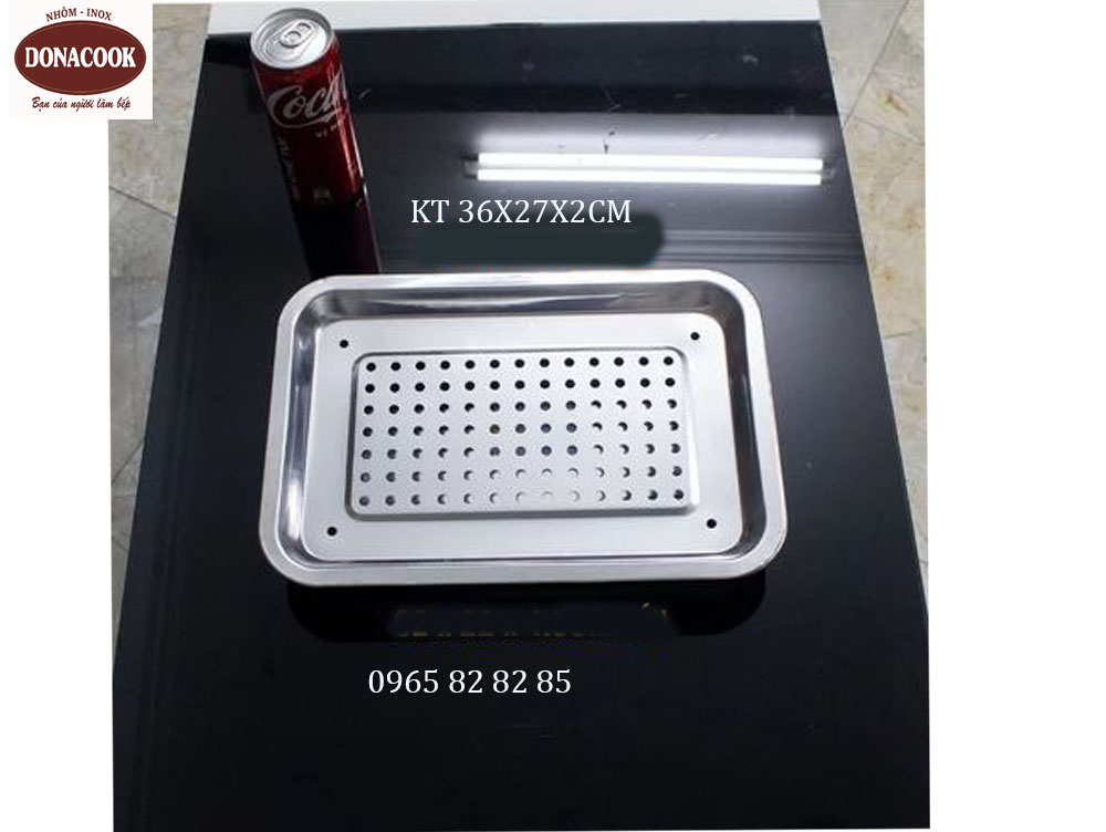 KHAY INOX KT 36X27X2CM