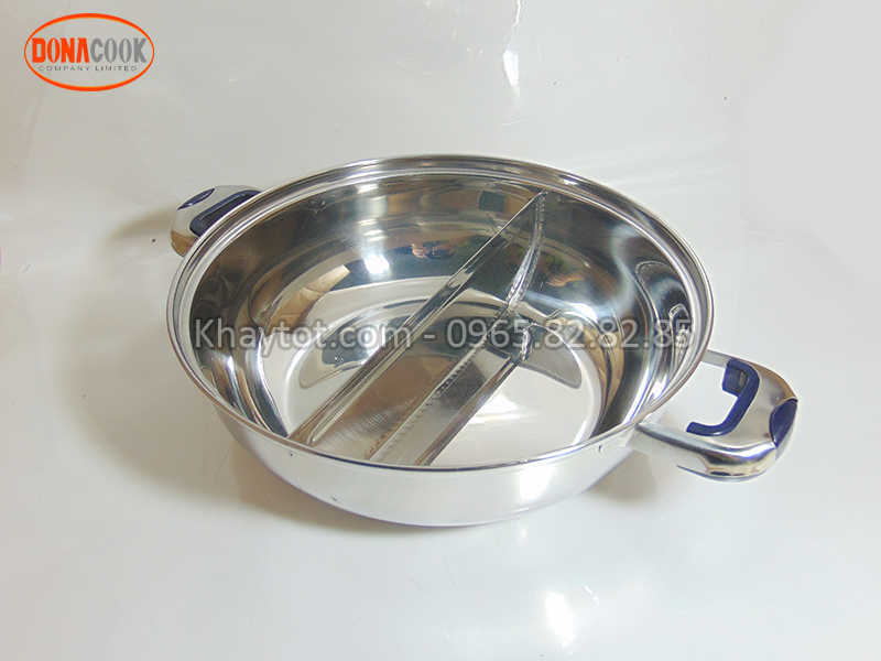 nồi lẩu inox 2 ngăn