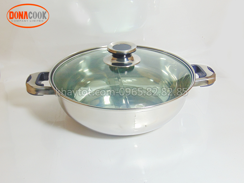 nồi lẩu inox 2 ngăn