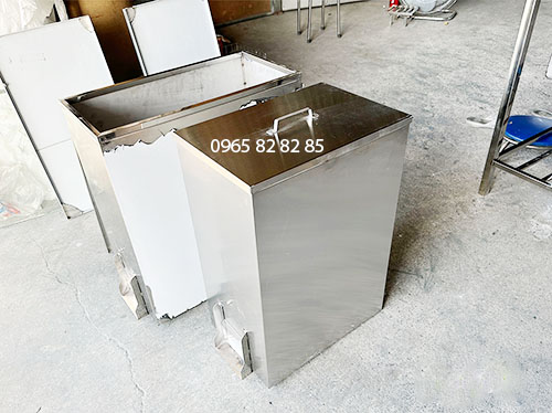 THÙNG INOX ĐỰNG GẠO KHÔNG CHÂN