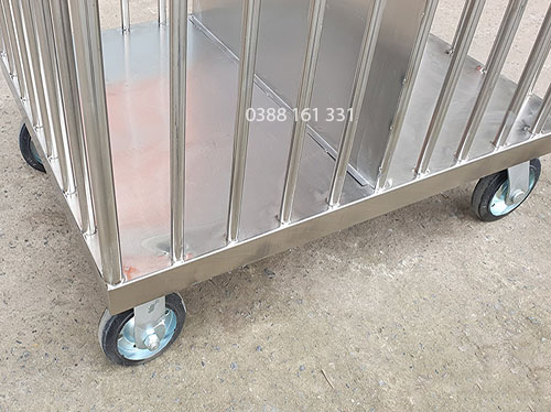 XE CHỞ ĐỒ VẢI INOX