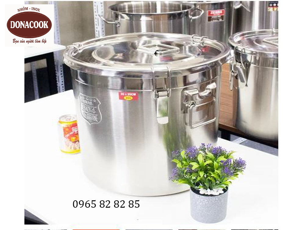 NỒI INOX 30 LÍT CÓ NẮP