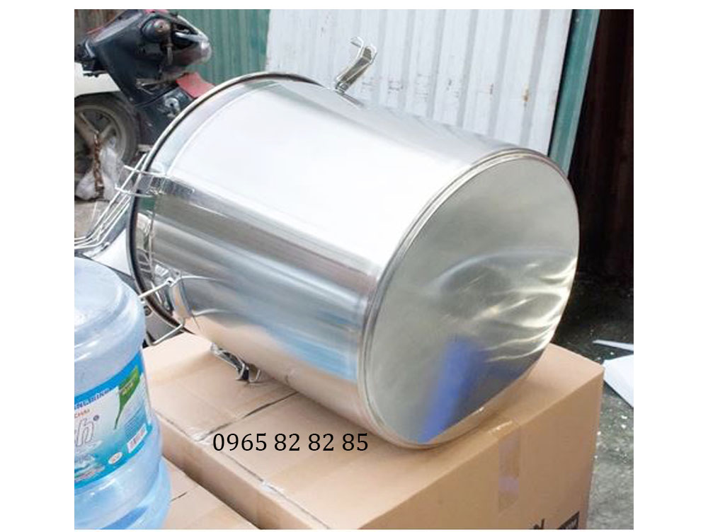 xô inox 70 lít có nắp