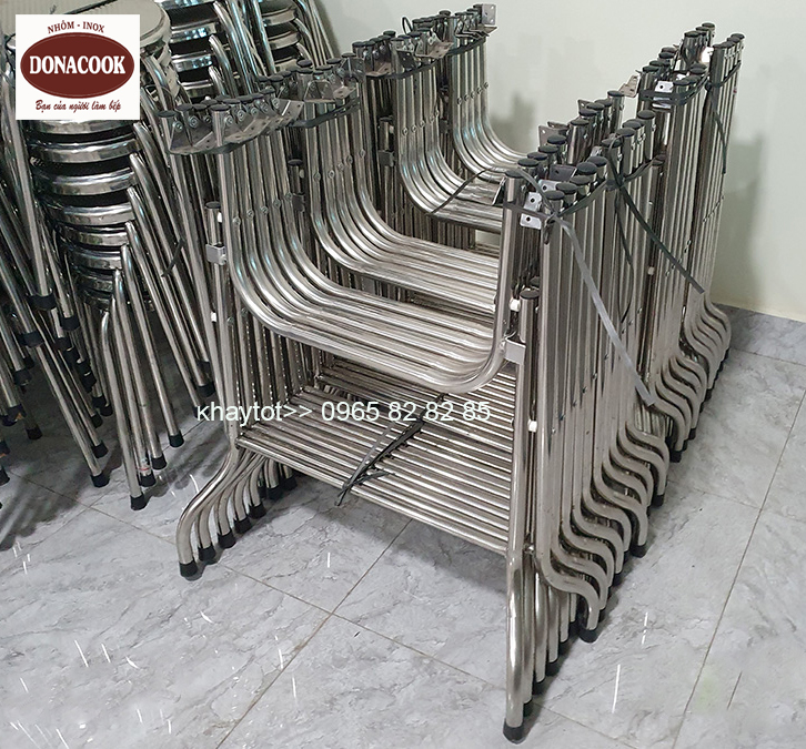 Chân bàn xếp inox 201