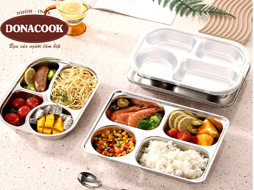 Khay ăn inox cao cấp cho trẻ