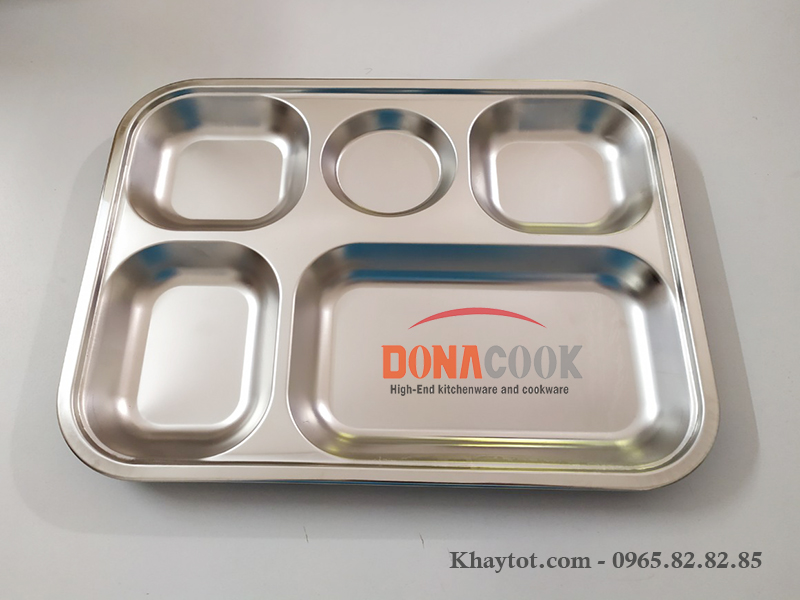 khay cơm inox 5 ngăn