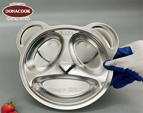 Khay cơm gấu 3 ngăn