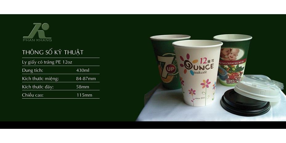 Ly giấy 12oz