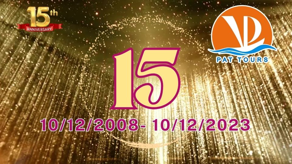 Thư cảm ơn nhân dịp PATTOURS 15 tuổi 2008-2023