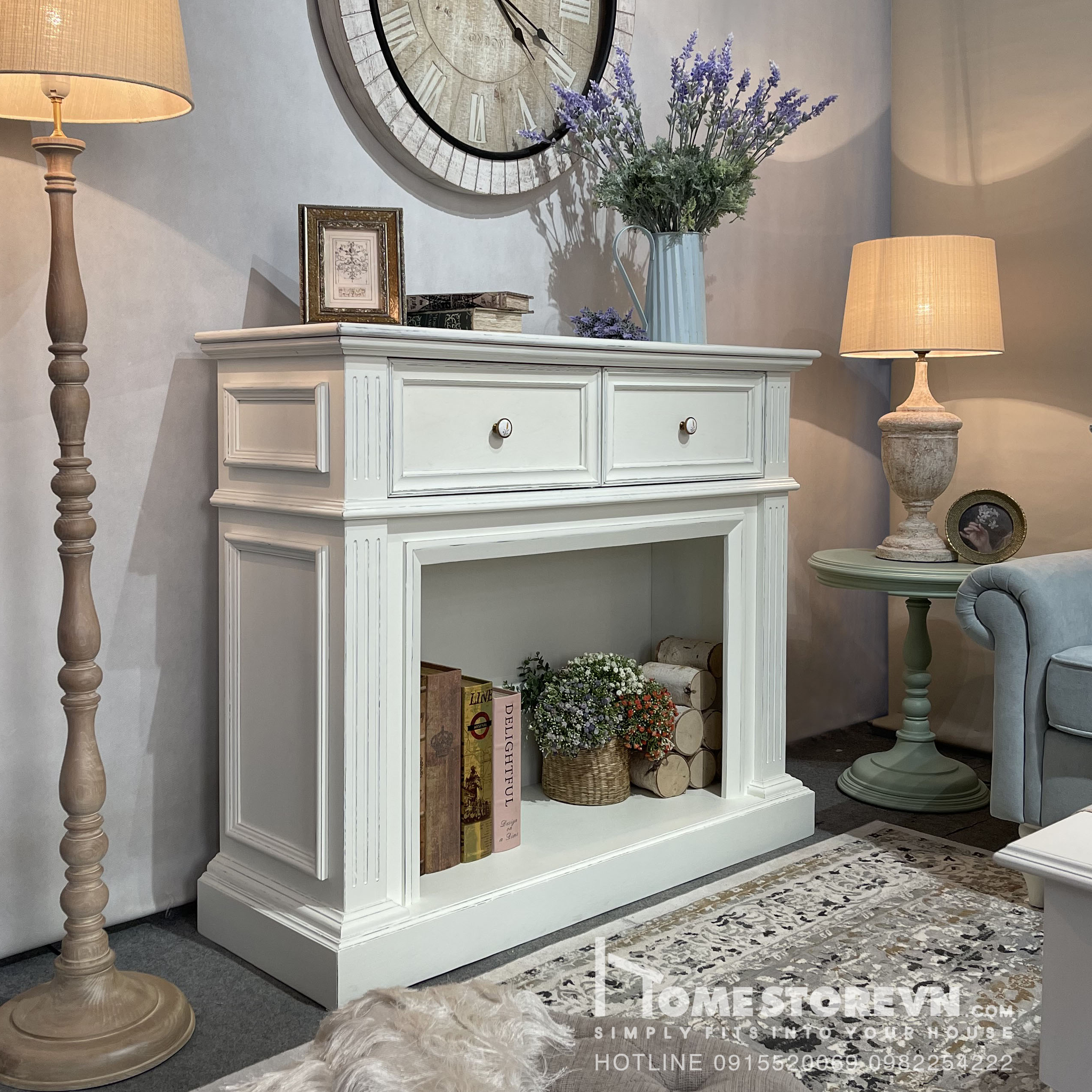 lò sưởi trang trí Rộng 120cmx sâu 35cm x cao 100cm