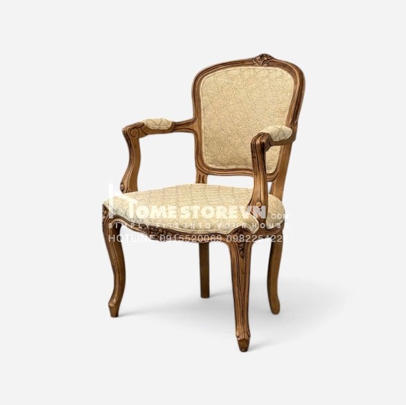Sofa đơn khung gỗ cổ điển 2