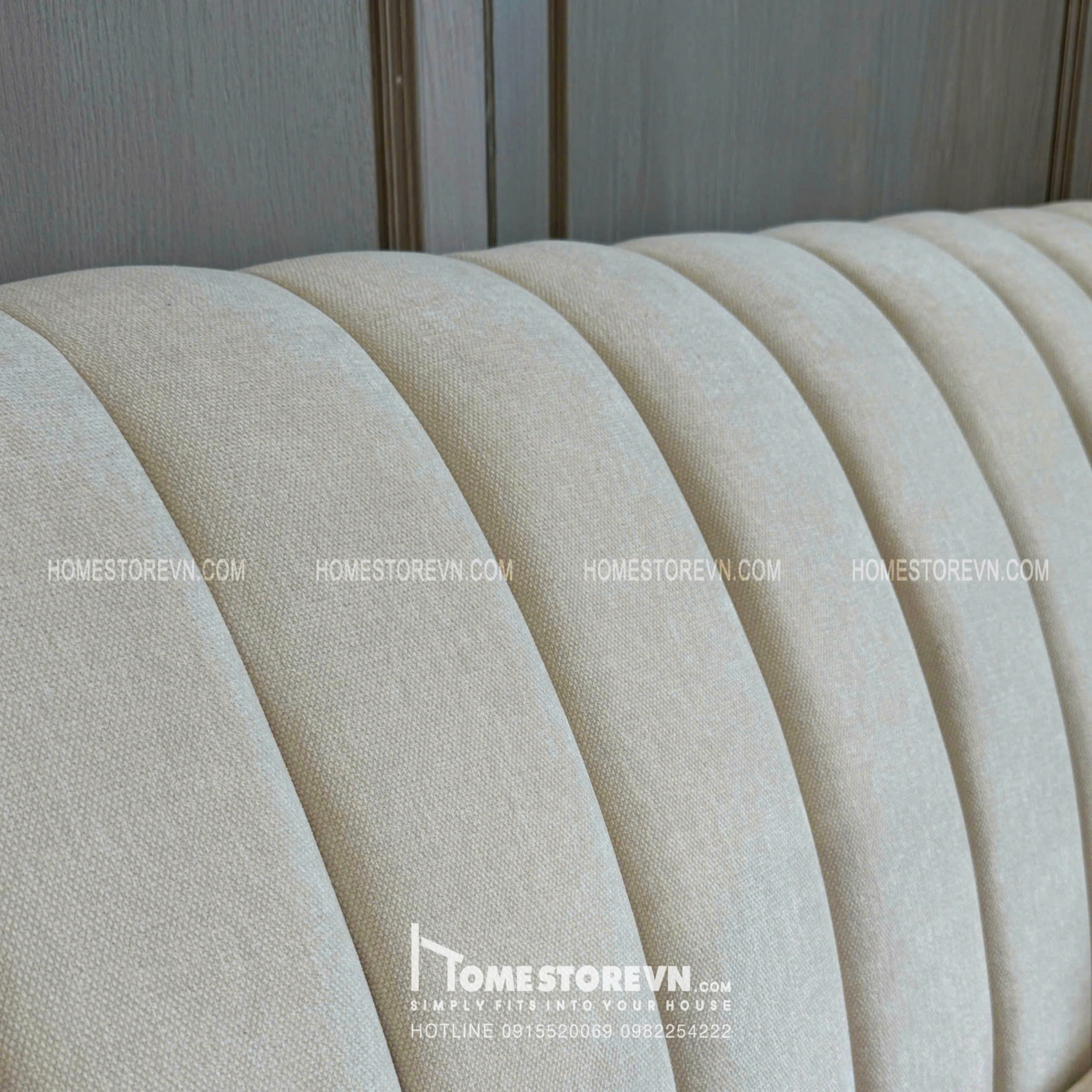 Sofa tay cuộn lưng múi dài 1m8