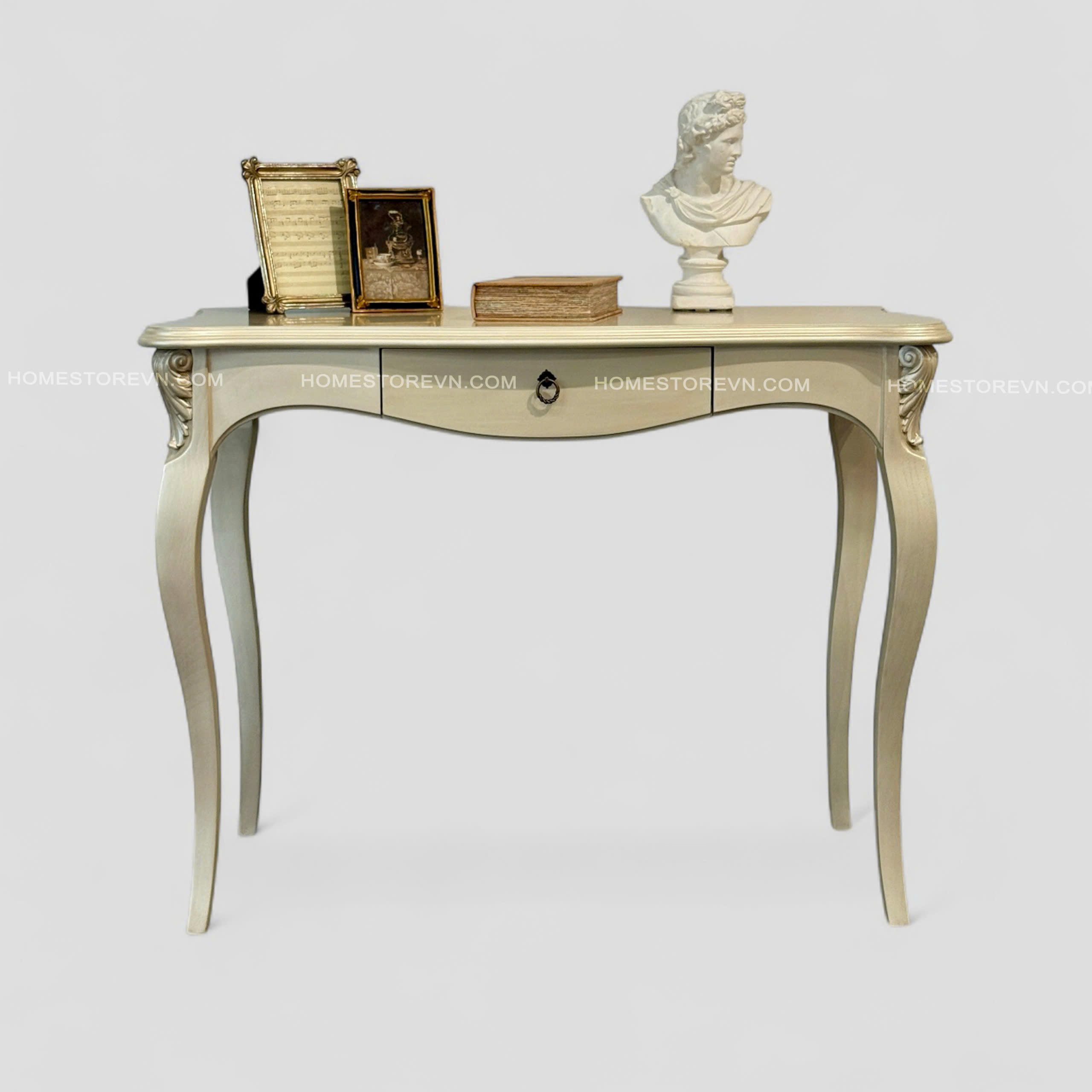 Bàn làm việc chân cong Champagne - BLV3