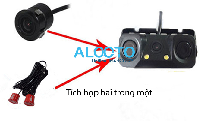 Camera + cảm biến lùi xe ô tô - 2