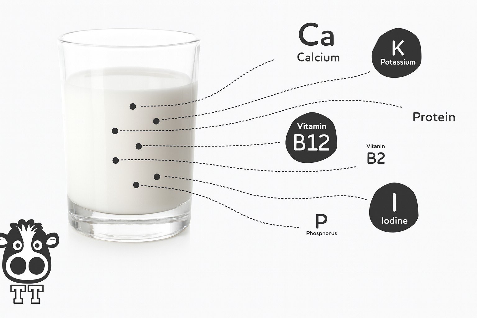 thành phần dinh dưỡng có trong sữa bò tươi