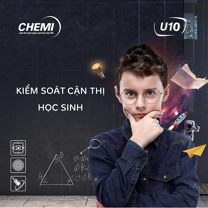 Tròng Kính Chemi U10 – Giải Pháp Kiểm Soát Cận Thị Tối Ưu