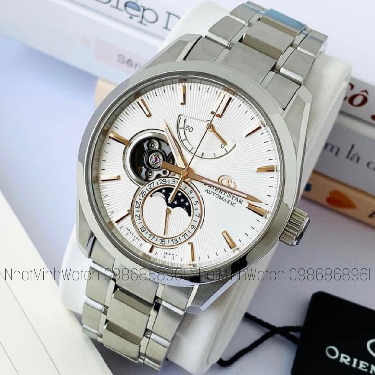 ORIENT 41mm Nam STAR MOONPHASE RE-AY0003S00B (RE-AY0003S)
