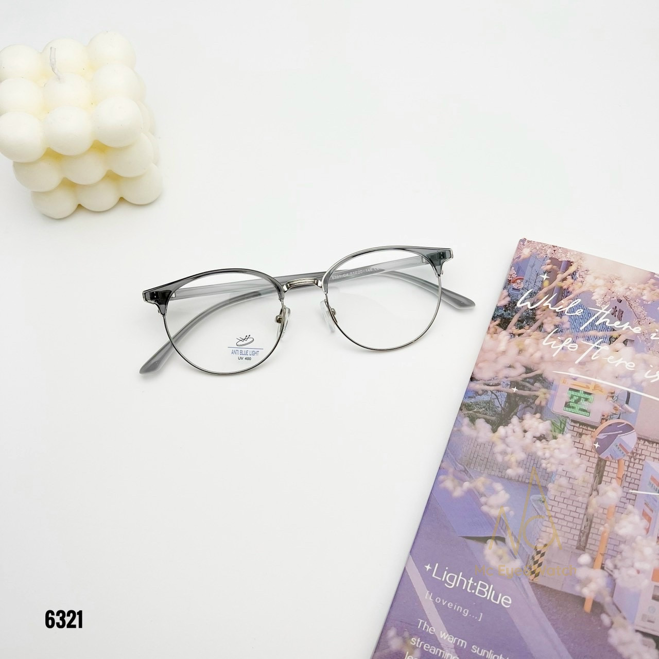 Gọng Kính Tròn Clubmaster Hàn Quốc