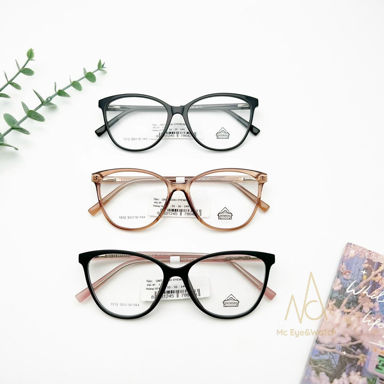 Gọng Kính Mắt Mèo Hàn Quốc To Bản