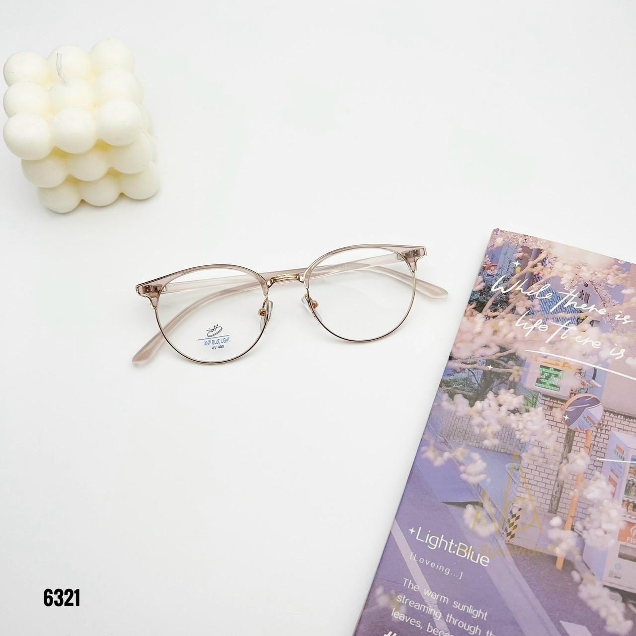 Gọng Kính Tròn Clubmaster Hàn Quốc