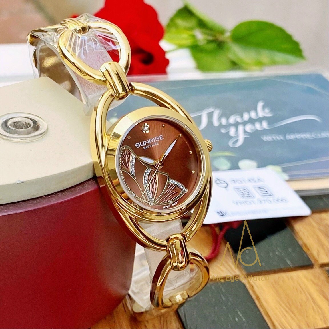 ĐỒNG HỒ SUNRISE NỮ CHÍNH HÃNG SUNRISE 9014SA