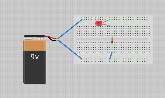 nối dây trên breadboard