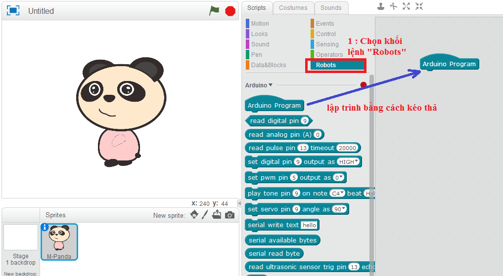 lập trình không cần viết code bằng mBlock