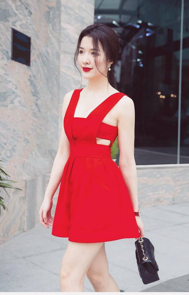Jumpsuit đỏ sexy _ HA343