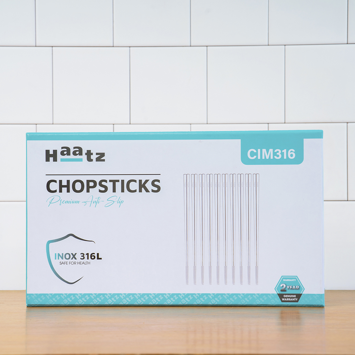 10 đôi đũa inox 316 Haatz