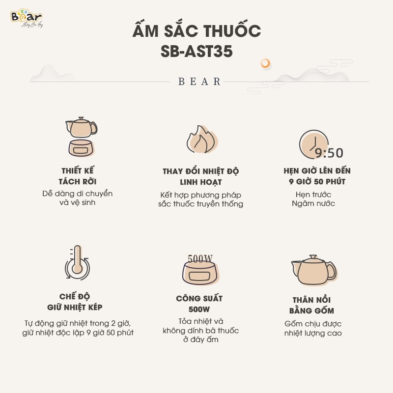 Am sac thuoc  Bear SB-AST35