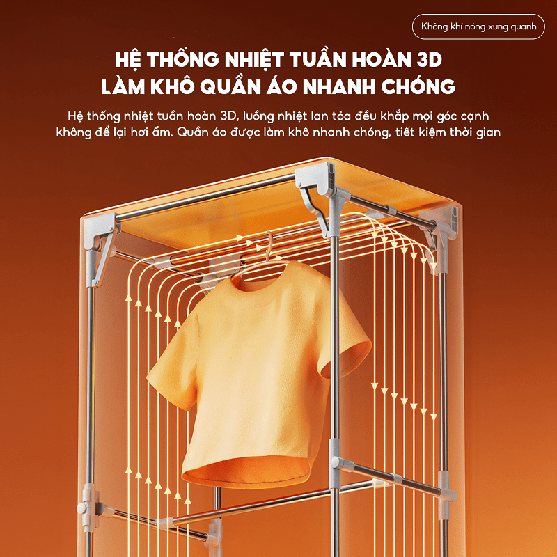 Tủ sấy quần áo Bear PCD-4H12G