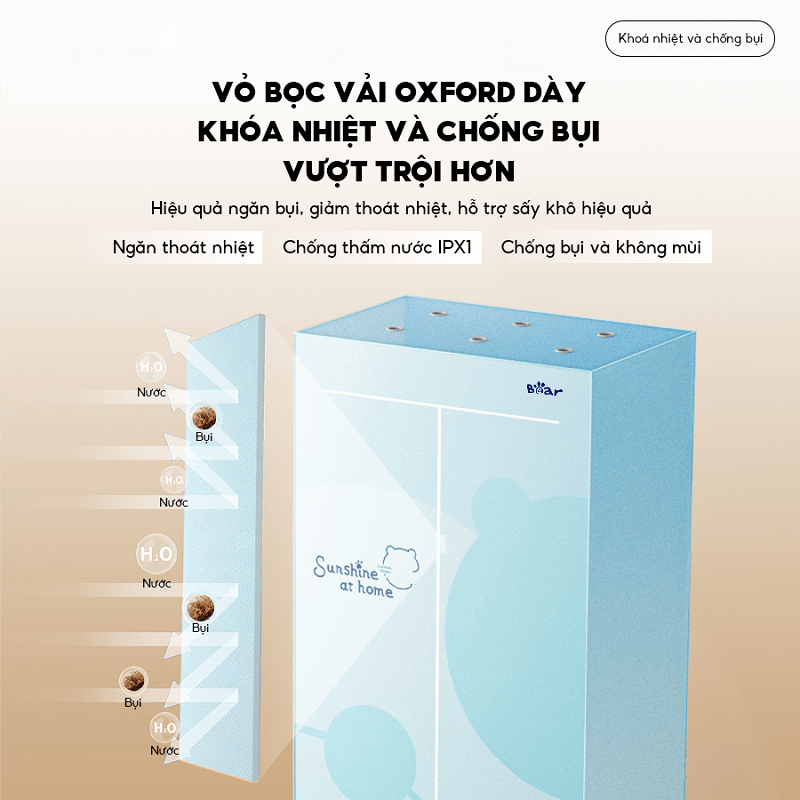 Tủ sấy quần áo Bear PCD-4H12G
