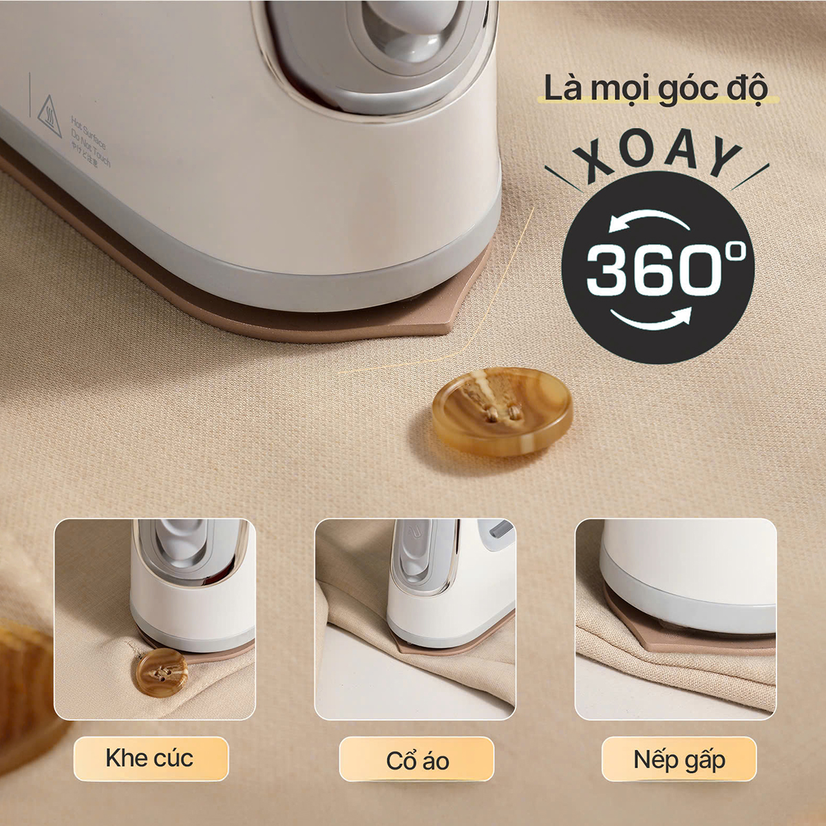 Bàn là hơi nước mini Kaiyo