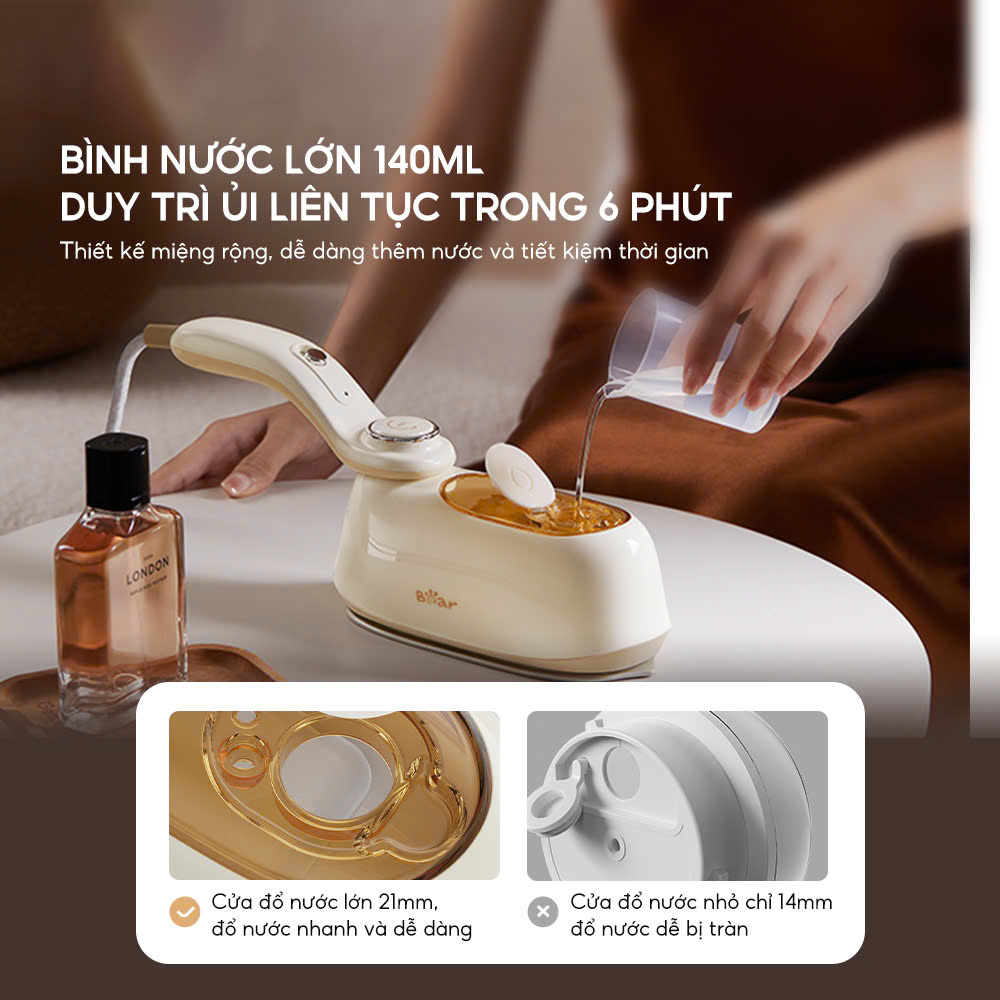 Bàn là / bàn ủi hơi nước cầm tay Bear IR-4H15H áp suất cao phun hơi mạnh mẽ