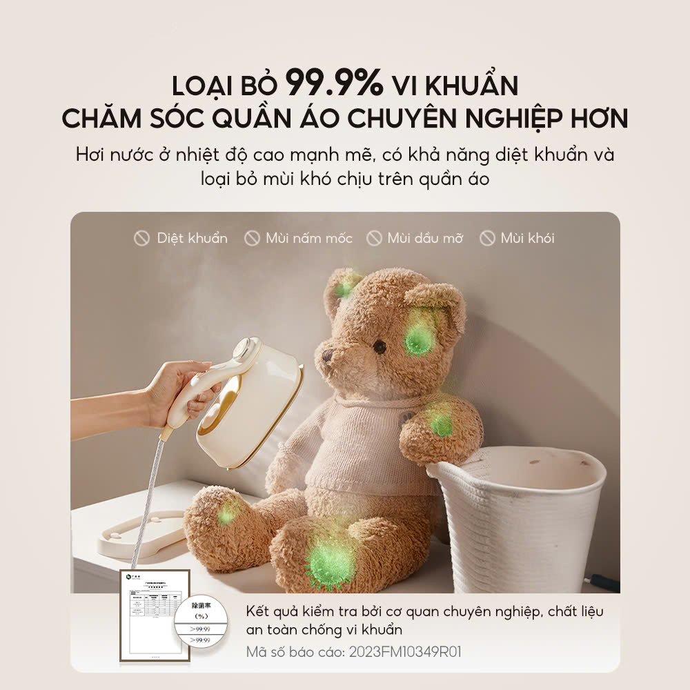 Bàn là / bàn ủi hơi nước cầm tay Bear IR-4H15H áp suất cao phun hơi mạnh mẽ