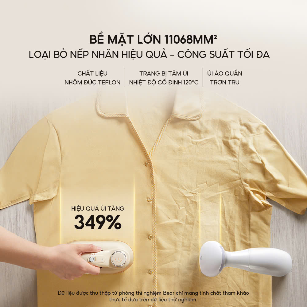 Bàn là / bàn ủi hơi nước cầm tay Bear IR-4H15H áp suất cao phun hơi mạnh mẽ