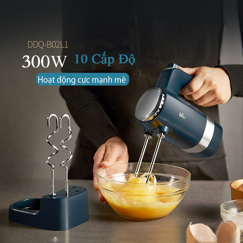 Máy đánh trứng, nhồi bột Bear DDQ-B02L1 10 cấp độ
