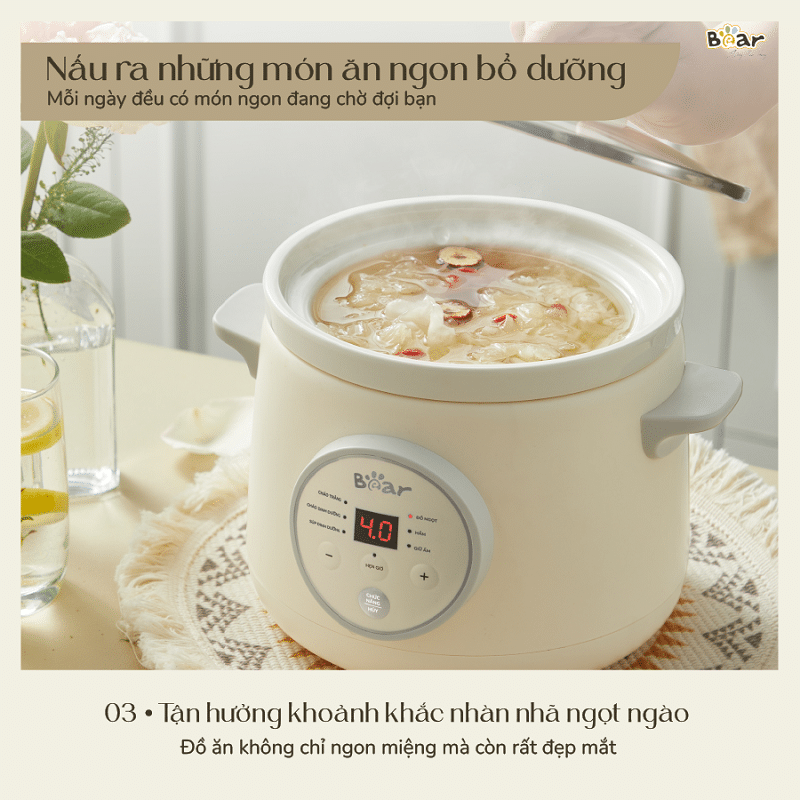 Nồi Nấu Chậm Bear Sube SB-NNC15 1.5L
