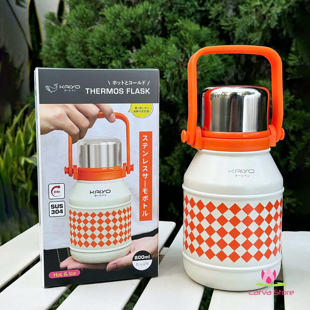 Phích Giữ Nhiệt 2 Lớp Inox 304 Kaiyo 800ml