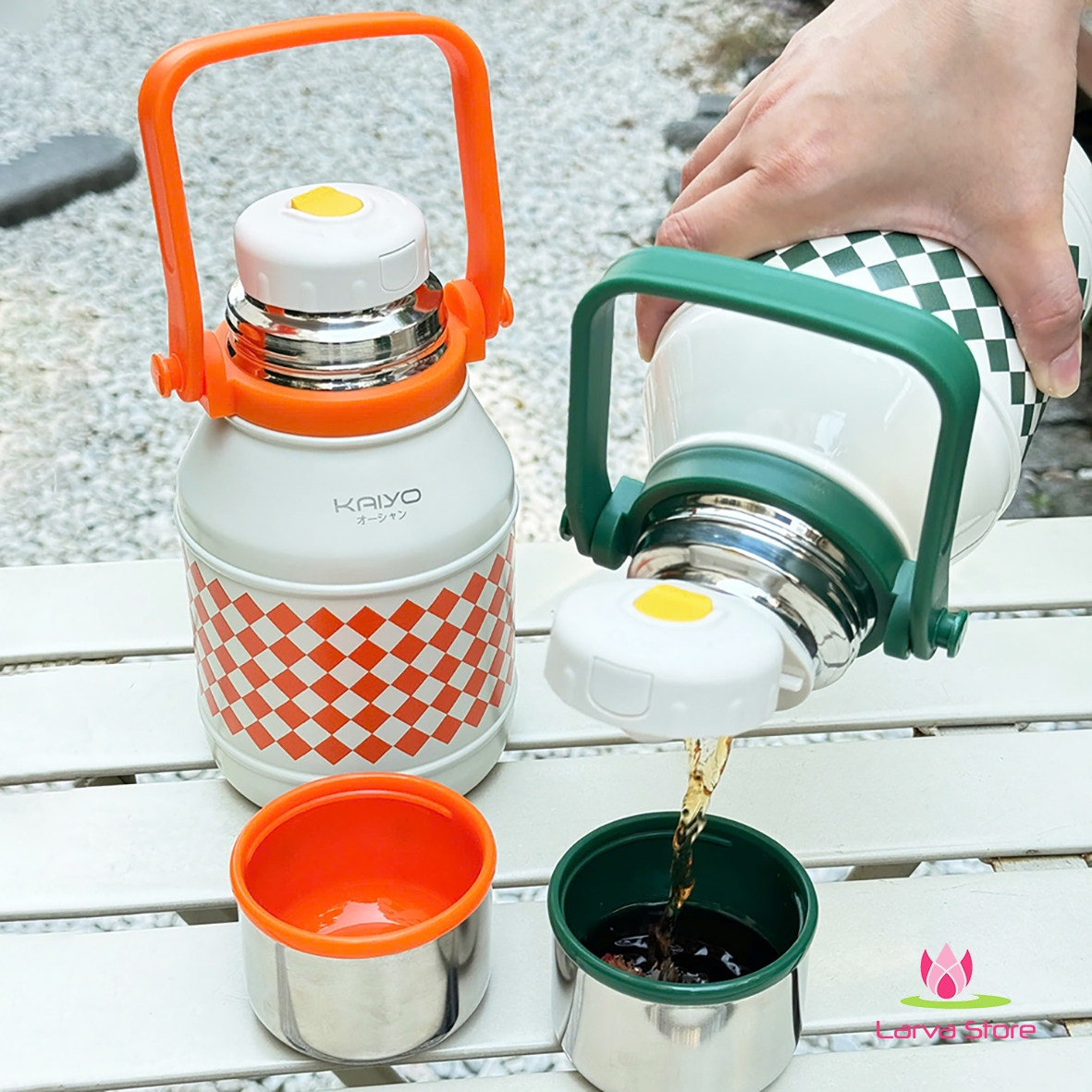 Phích Giữ Nhiệt 2 Lớp Inox 304 Kaiyo 800ml