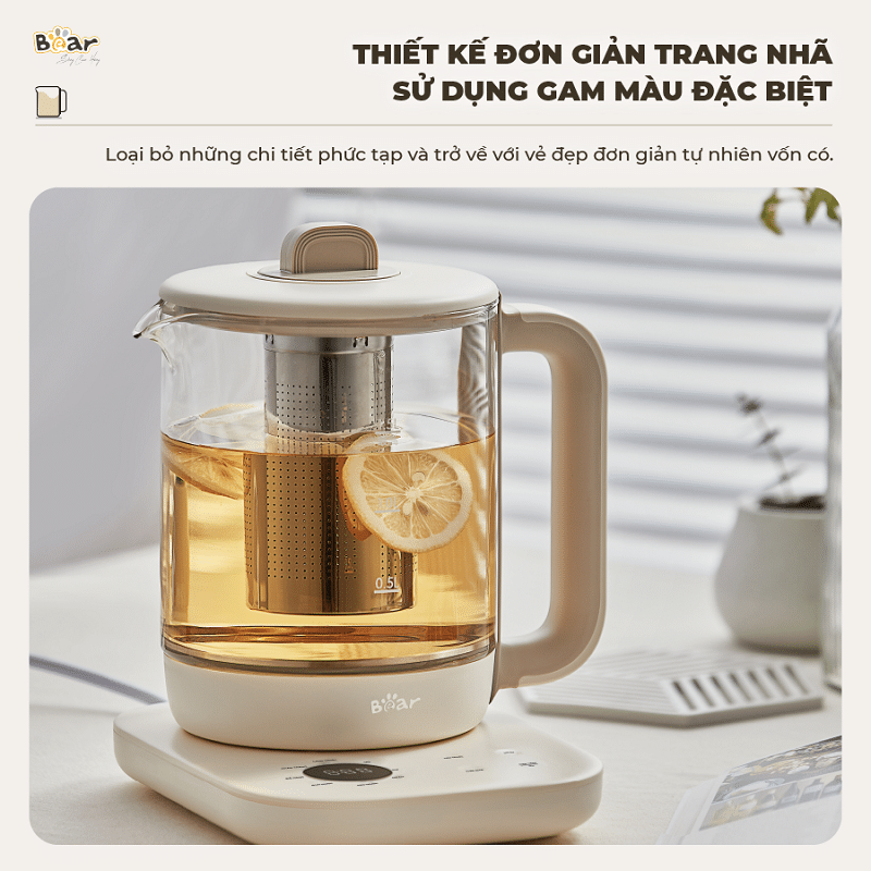 Bình Pha Trà Giữ Nhiệt Bear SB-PT15K