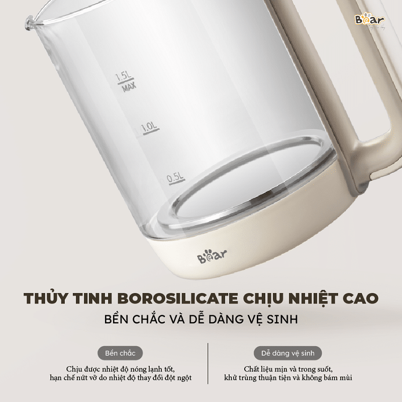 Bình Pha Trà Giữ Nhiệt Bear SB-PT15K