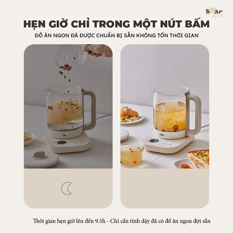 Bình Pha Trà Giữ Nhiệt Bear SB-PT15K